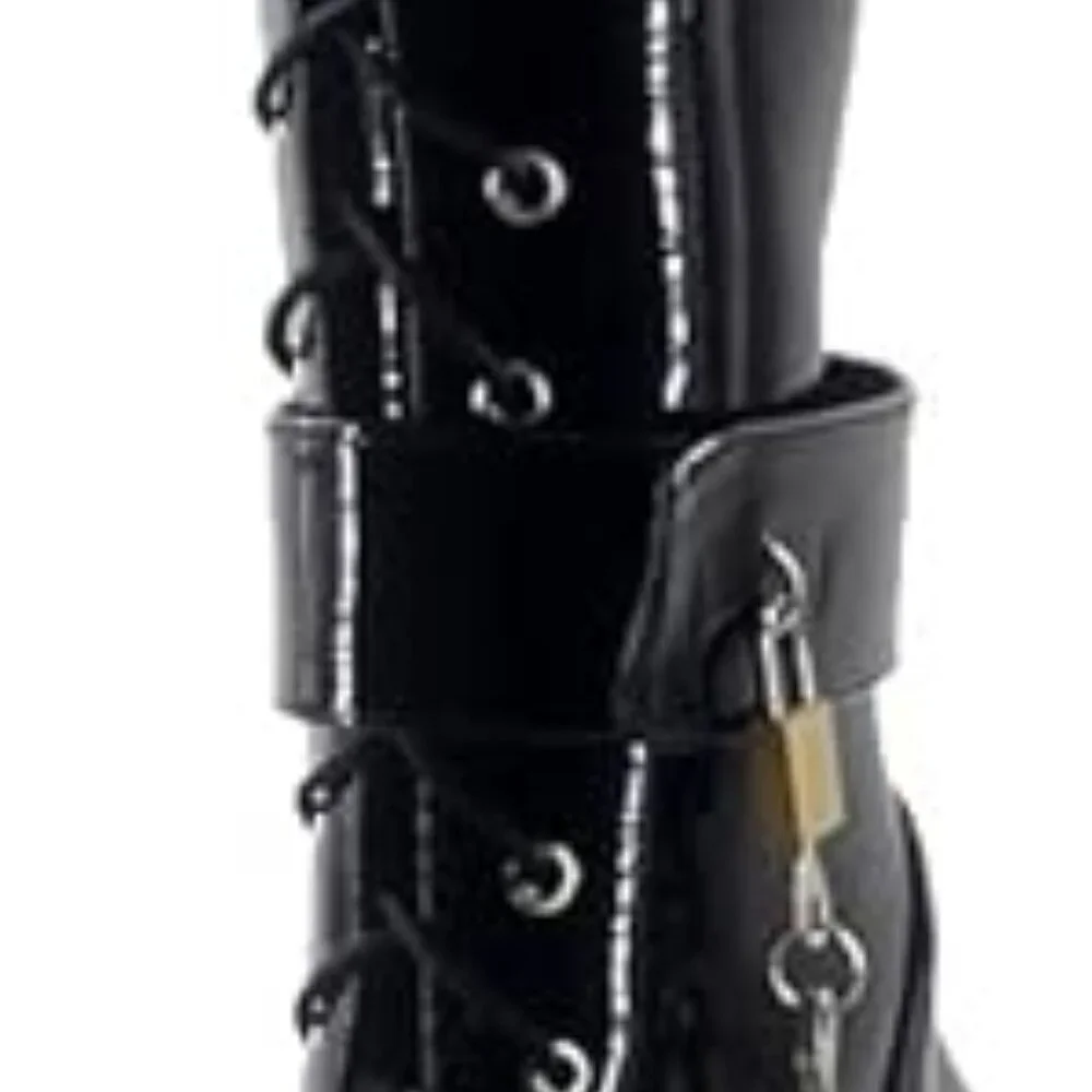Womens Padlocks Ballet Boots - Picture 2 of 5